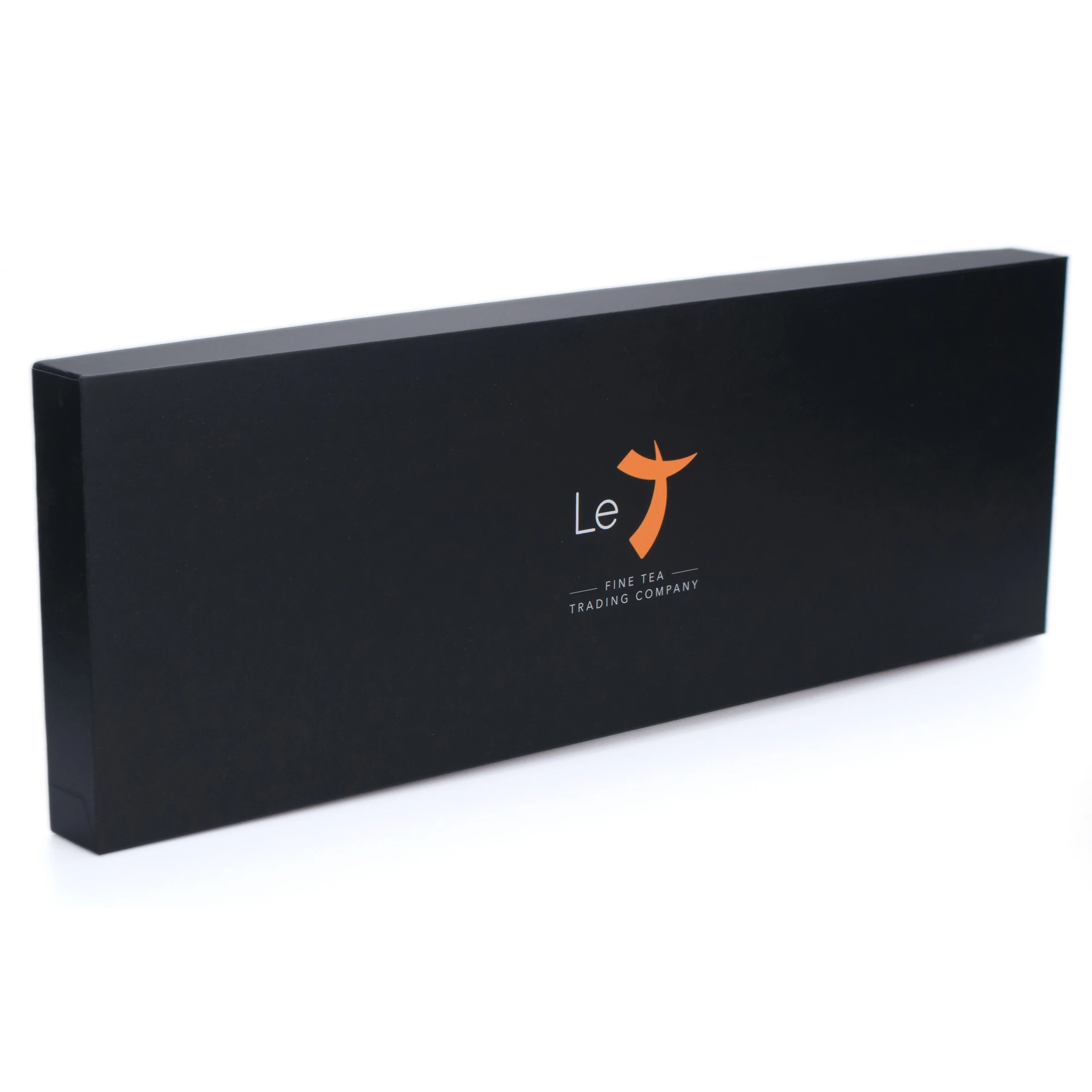 
Matt Black Unique Design tea box with divider packaging gift boxes 