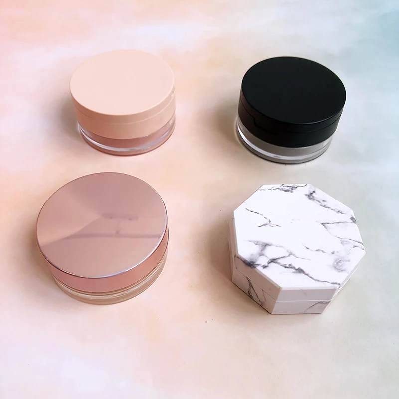 

pressed face makeup translucent setting loose powder, 12 colors