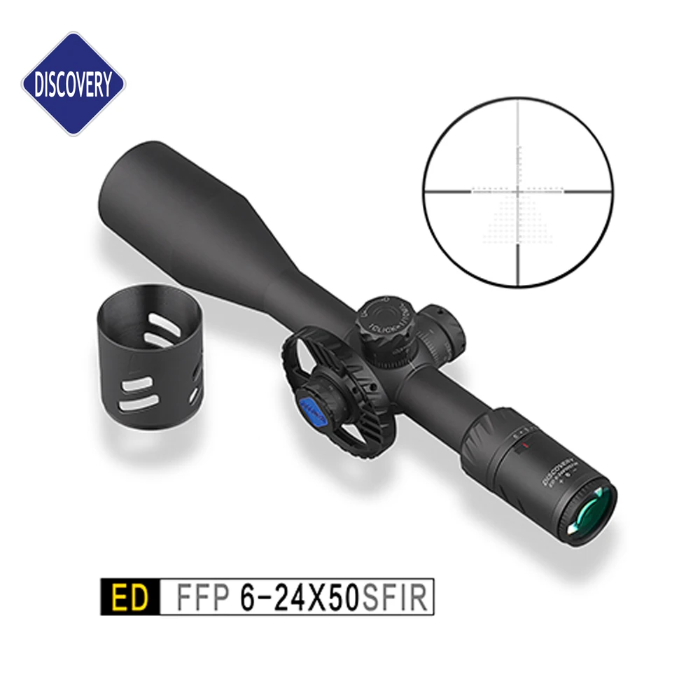 

Discovery Hunting RifleScope ED 6-24X50SFIR, 30mm Tube Dia,Gun Accessories, With Japan High Shock Proof Glass