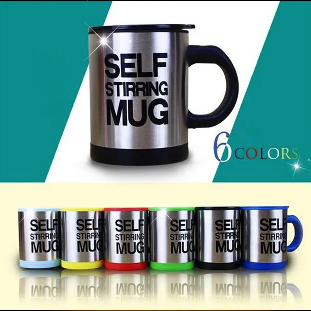 

Smart Auto Self Stirring Coffee Mugs 14oz Double Wall Stainless Steel Mug With Lid Self Stirring Tumbler, Red