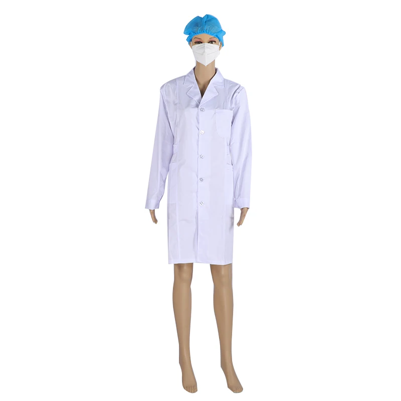 

Fashion Hot Selling custom Design white cotton Doctor nurse Uniform Hospital Uniforms Ladies Lab Coat