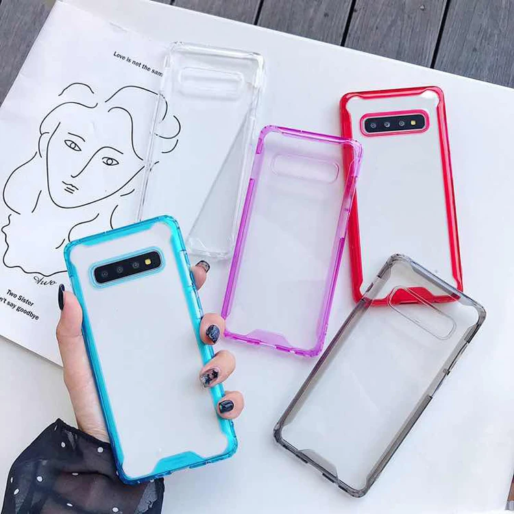 

Shockproof crystal 1.5mm thickness hard pc transparent acrylic tpu plastic phone back cover case for iphone 11 pro