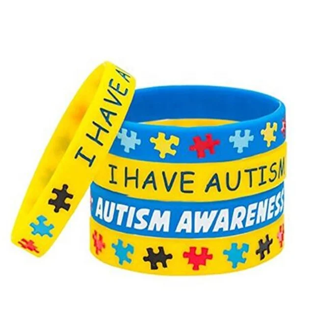 

Yellow color "I have Autism Awareness " silicone bracelet ,autism awareness Rubber Bracelet Wrist Band, Pantone color