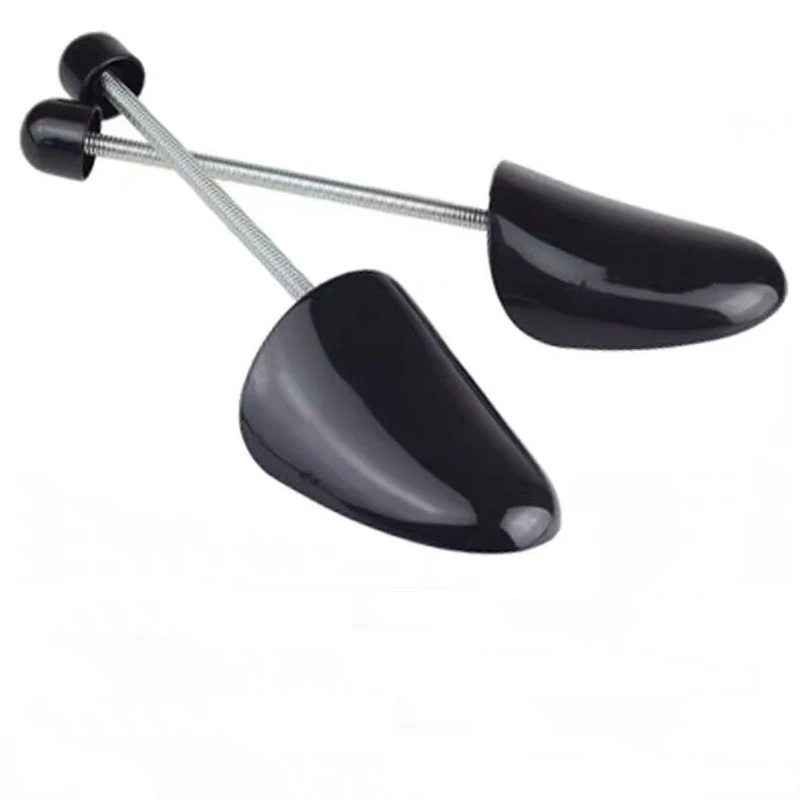 

Plastic Adjustable Shoe Tree Stretcher Supporter Shoes Shape Keeper Boot Holder Shaper with Tension Spring Coil for Men Black