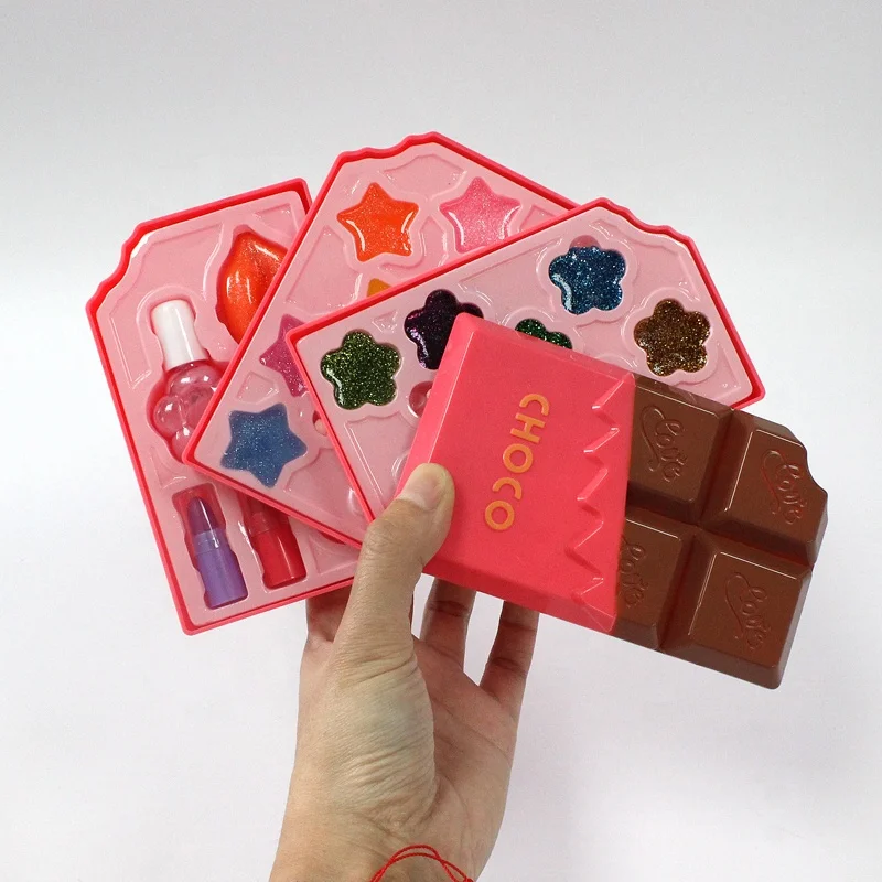 
Children pretend play girls toys chocolate makeup set kids cosmetics beauty kits make up toys 