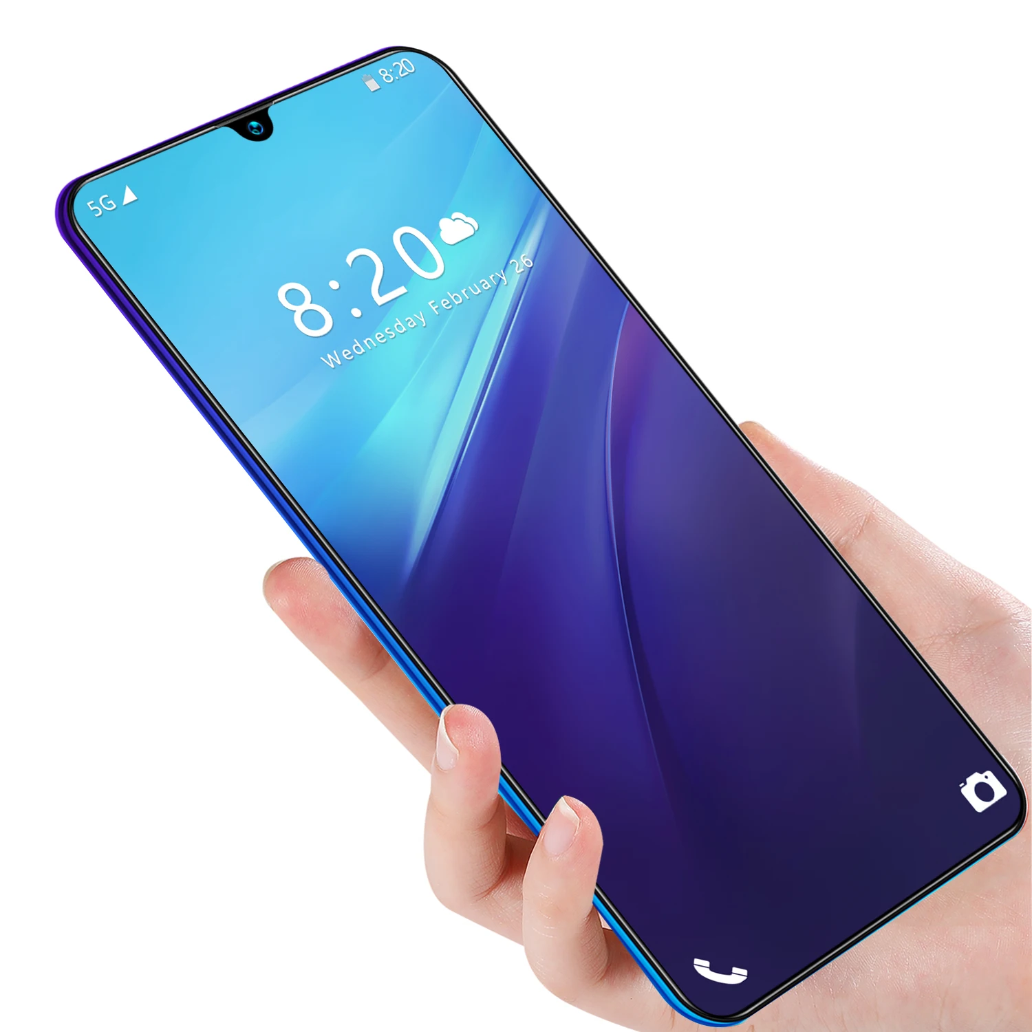 

New M21 Super Big Screen 6800 MAH 4G Android unlocked Smart Phone7.5 Inch 8GB+256GB Free Delivery Big Battery Mobile phone, Blue ,black ,white
