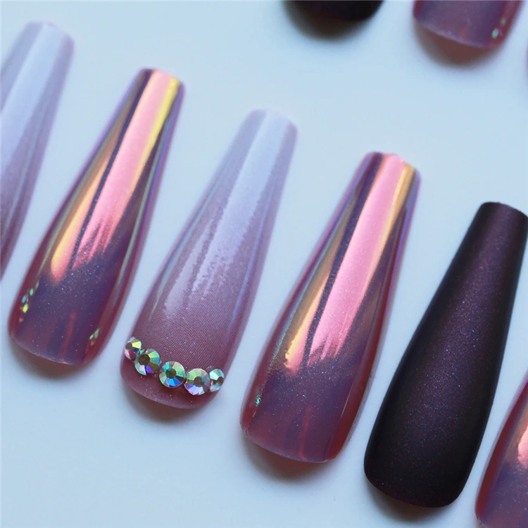 

Ballerina 30pcs/set super luxury nails press on bling press on nails diamonds