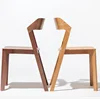 Modern Scandinavian New Design Solid Oak Wood Dining Chair Stackable
