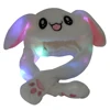 LED MovableJumping Rabbit Ear Hat Popular Moving Animal Plush Bunny Rabbit Ears Hat