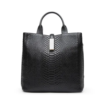 

Trendy leather handbags crocodile pattern top layer cowhide women bags shoulder messenger Luxury lady bag handbags