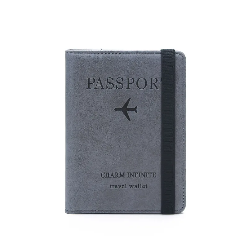 

Family RFID Blocking Cover Credit Card Document Organizer Travel Passport Wallet Passport Holder, Customized