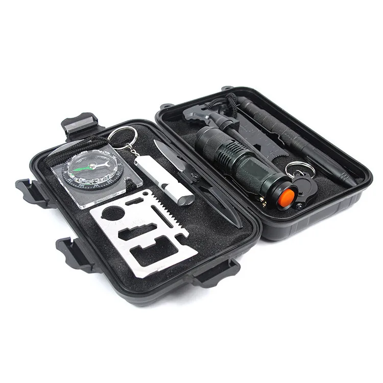 

Hot Sale Emergency Military Survival Kit Military Survival Kit Tool Kits Professional Multifunction