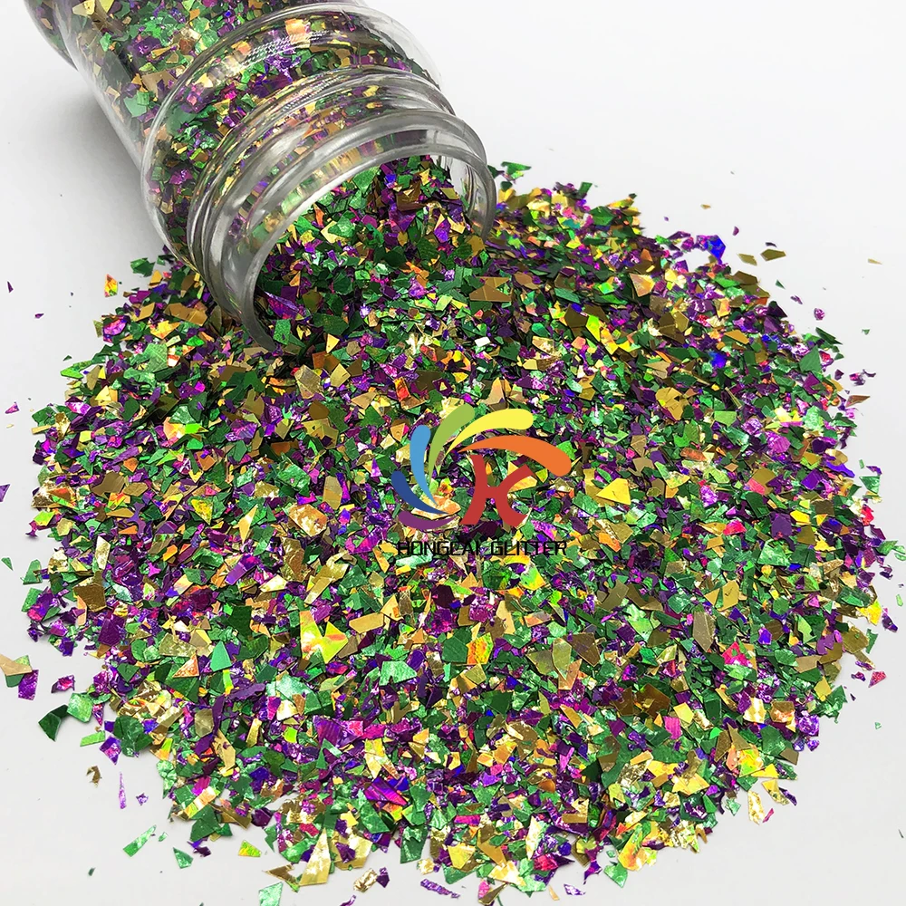 St. Patrick's Day Green Purple Chunky Glitter Wholesale Polyester Bulk for Tumblers Christmas Decorations
