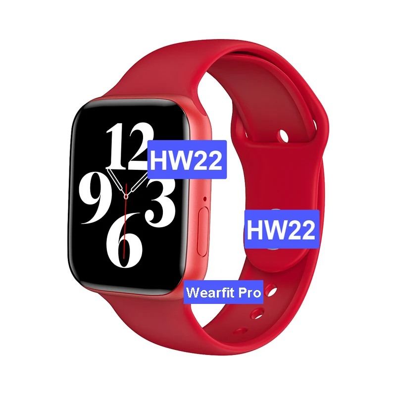 

2021 Hot seller 1.75 inch 320*385 hw22 smart watch iwo reloj inteligentes seri 6 44mm original hw22 smartwatch wearfit pro