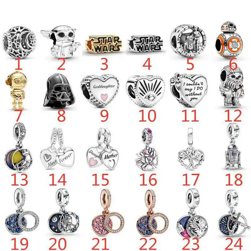 

Wholesale High Quality Rx Jewelry 2020 New 925ale Silver Wars Series Diy Glamour