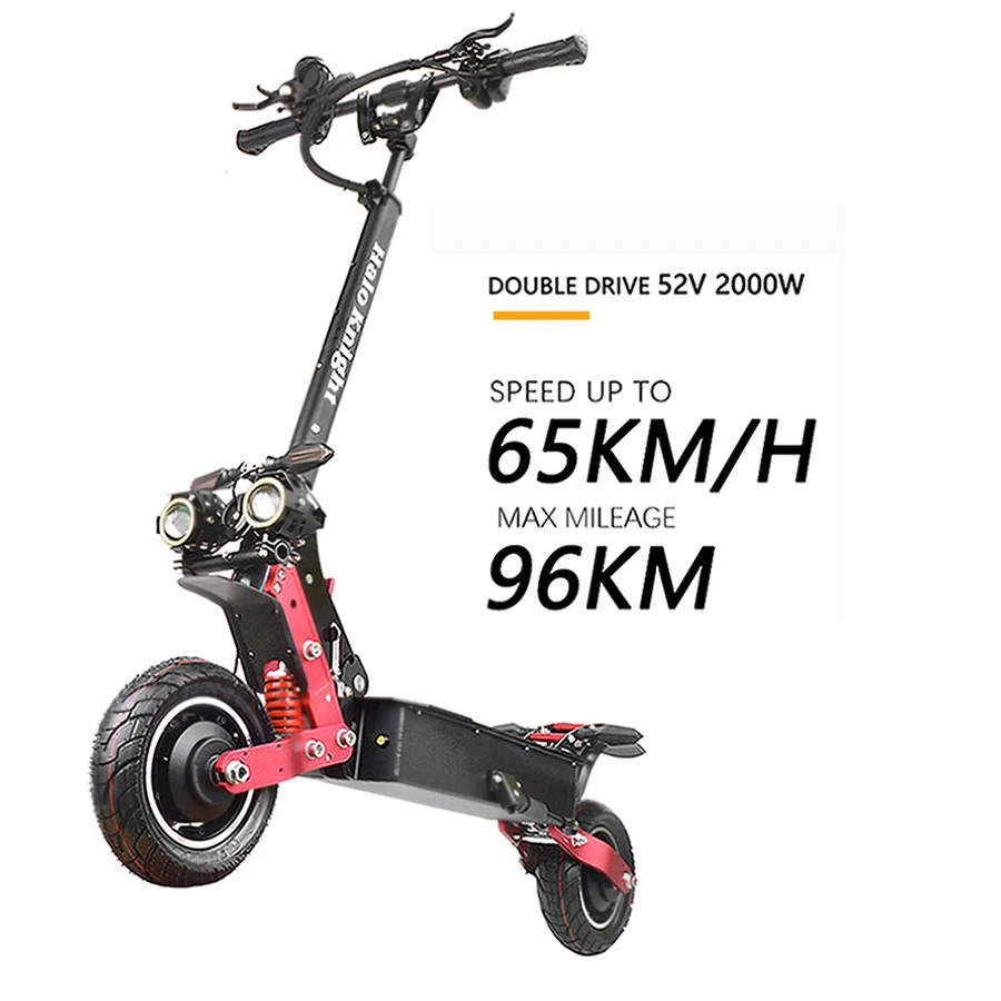 

Ready To Ship E-scooters 10 inch Road Tire Electric Scooter 2000W Electric Scooter For Adults Rear And Front Turns Signals