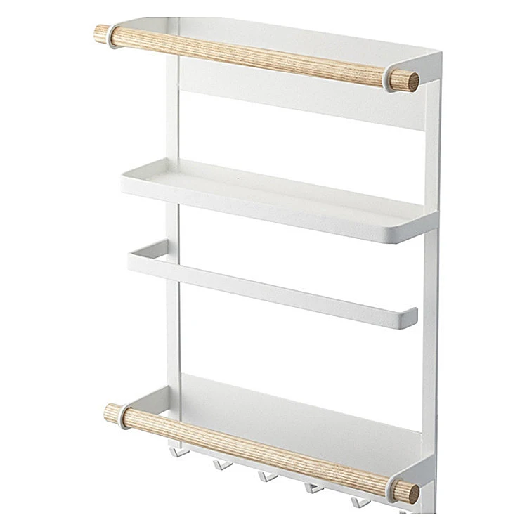 

New Style Small Saving Space Roll Paper Towel Organizer Suction Type Washing Machine Rack Magnetic Fridge Shelf