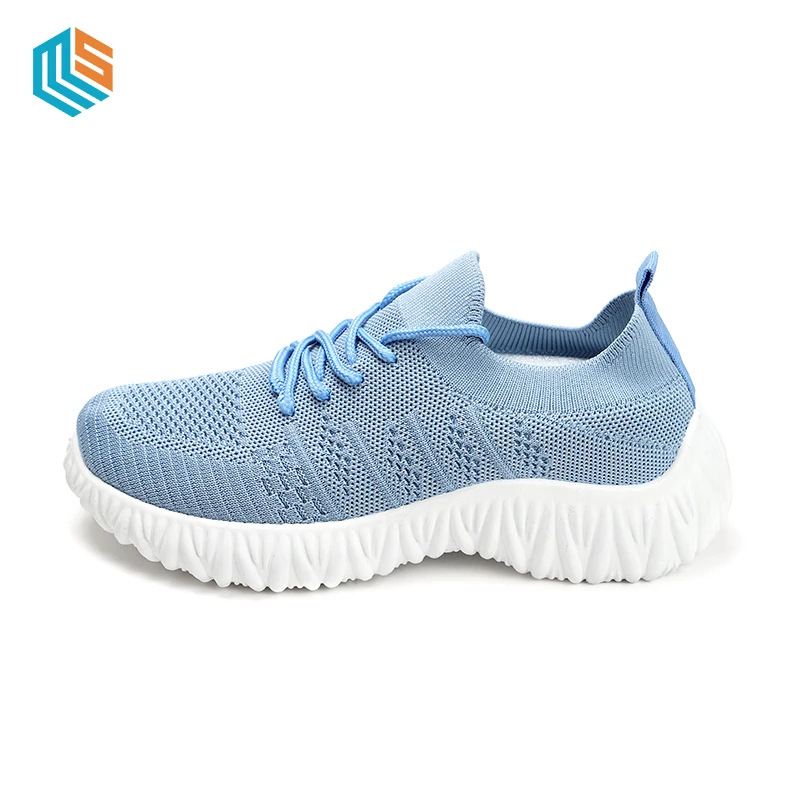 

2021 New fly Knitting Fabric women's Sneaker Casual Shoes Man Running Shoes Walking, Customized color