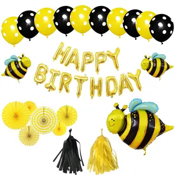 Honey Bee Themes Birthday Party Decorations Supplies Decoration Set For