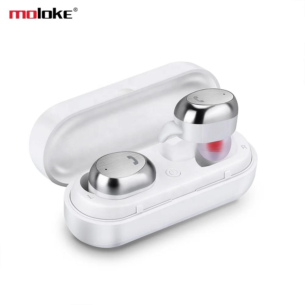 Stereo Metal Handfree Waterproof Mini Sport Tws Wireless Bluetooth Headphones Headsets Earbuds Earphone