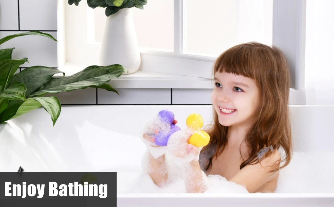 2023 Newest Popsicle Cute Shower Sponges Soft Bathing Scrub For Kids