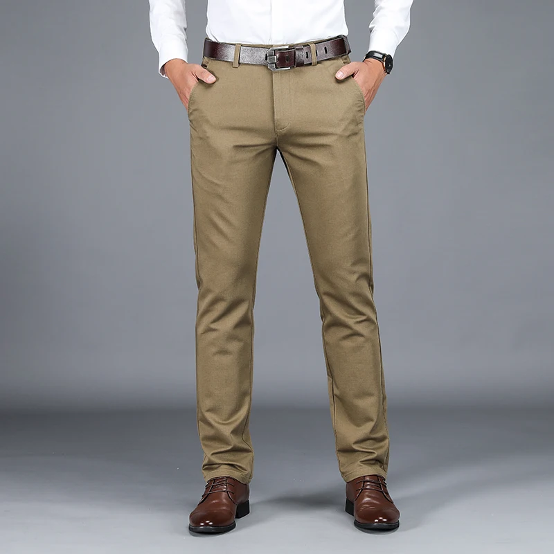 tan business pants