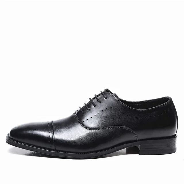 

Japanese Gentleman Men's Business Formal Wear Single Shoes Lace Up Waterproof Casual Leather Shoes