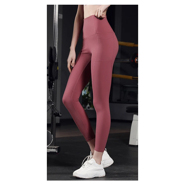 

2020 Peach Hips High Waist Fitness Sports Tights Quick-Drying Running Training Woman Scrunch Butt Pastel Yoga Leggings, 4 colors
