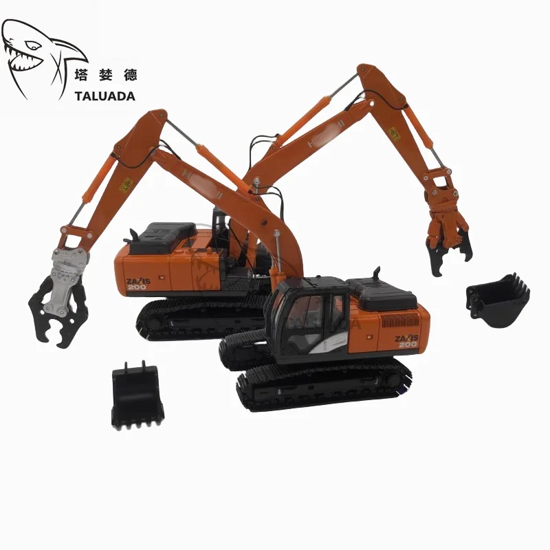 

TALUADA Demolition Clips Alloy 1:50 Scale Cusps Model Excavator Toy HITACHI ZX210 Model