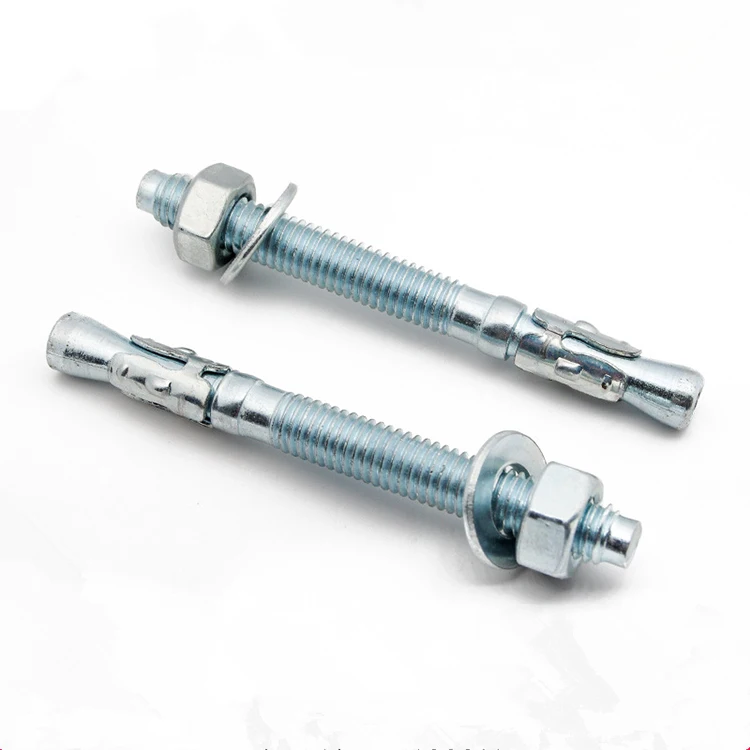 
Zinc Plated Carbon Steel Wedge Anchor Expansion Anchor Bolt Through Bolt 