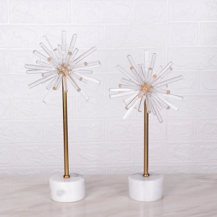 

HOME DECORATIVE ACCENT GLASS STATUE MODERN LUXURY DECOR