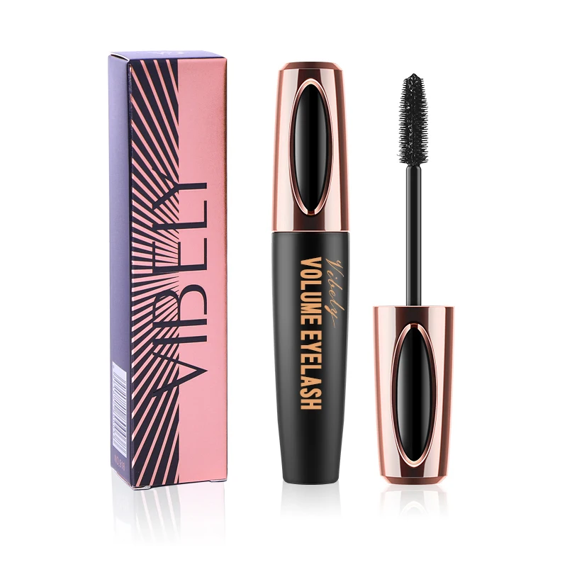 

Makeup Cosmetic Popular Rimel Waterproof Cruelty Free Vegan Eyelash Curling Black 4D Fiber Mascara