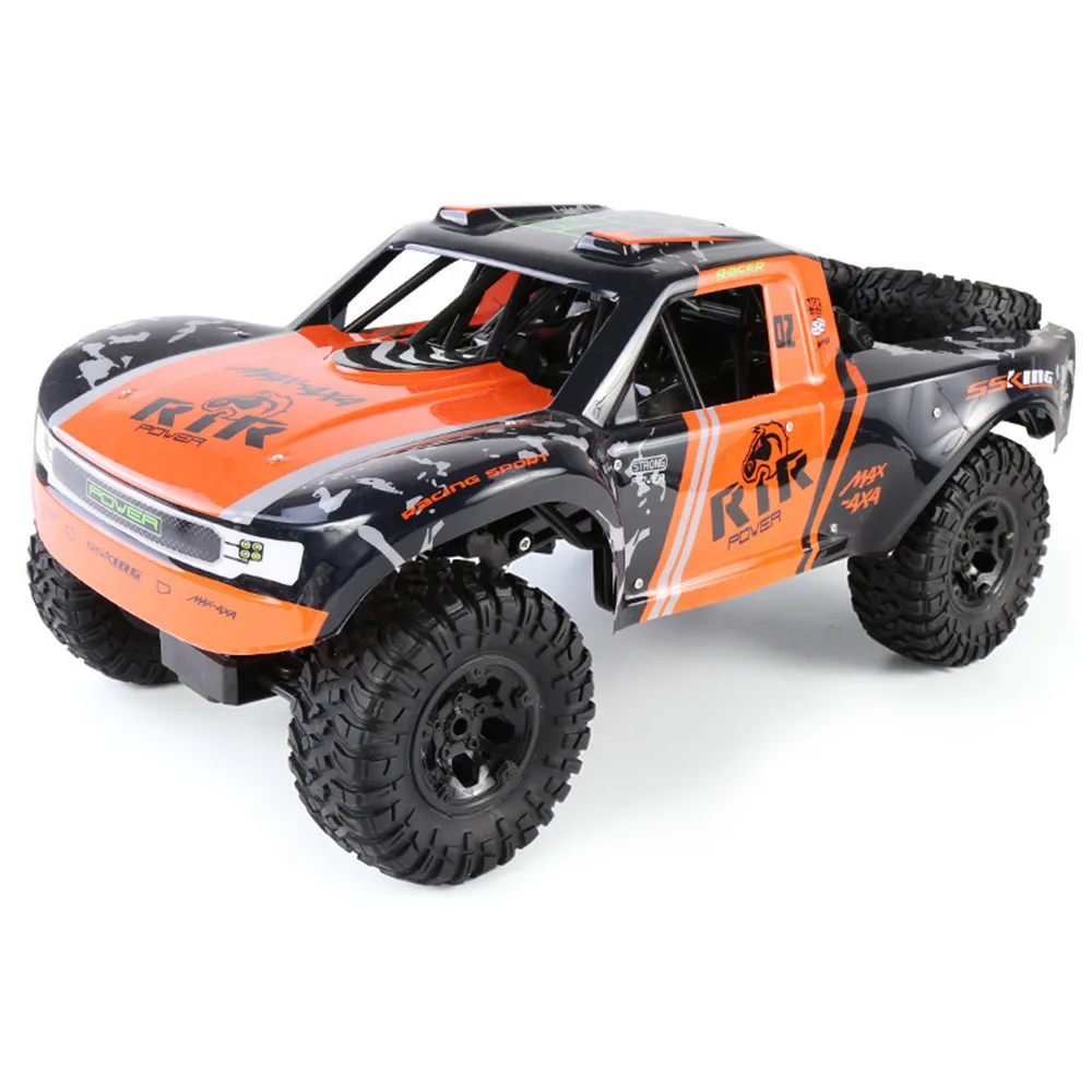 

Climbing RC Car HOSHI 1/8 Big Size 4WD Waterproof Amphibious Off Road Remote Control Vehicle Full Scale High Speed Electric Car, Green orange