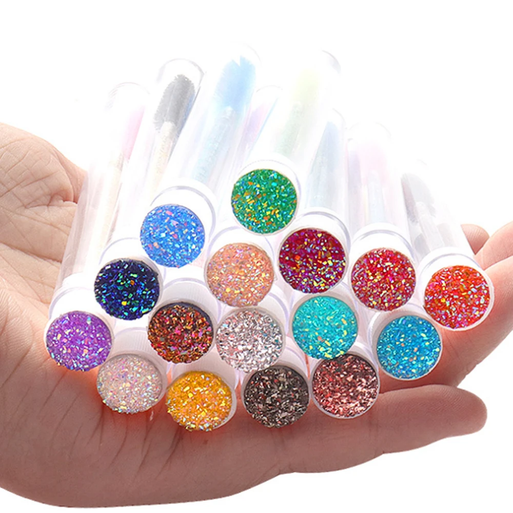 

Diamond eyelash brush Mascara Brush Replaceable Independent Tube Brushes Mix color, Customized color