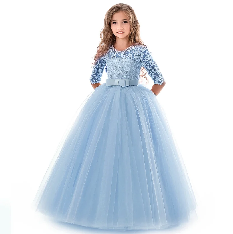 

Fashion Girls Pageant Princess Flower Dress Kids Prom Puffy Ball Gowns Tulle Dresses