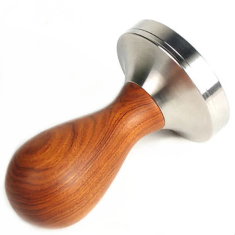 

Wholesale Stainless Steel Wooden Wood Handle 51Mm 50mm Reusable Barista Accessories Tools Nespresso Espresso Coffee Tamper