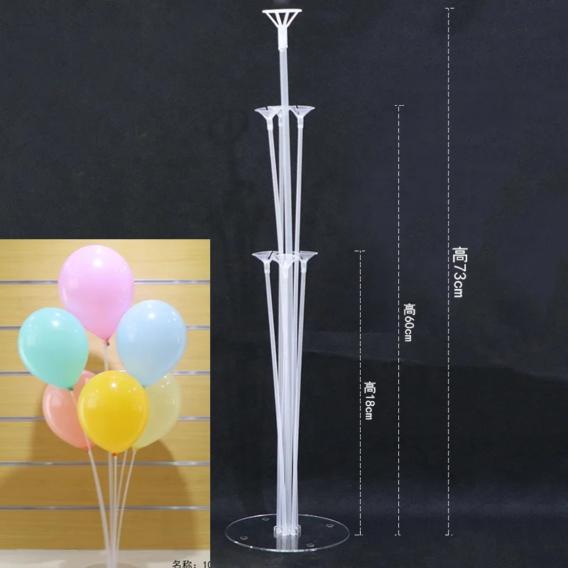 Wholesale 1sets 7pcs Table Balloon Stand Kit Balloon Holder For