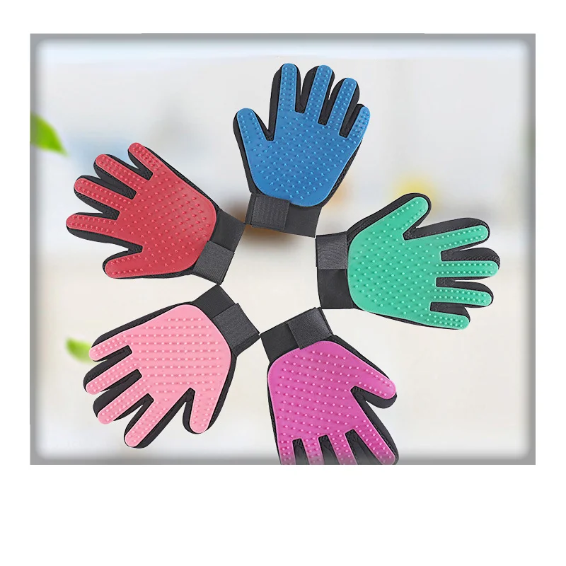 

Pet Supplies Comb Cleaning Massage Pet Bath Gloves Comb Sticker Hair Removal Gloves