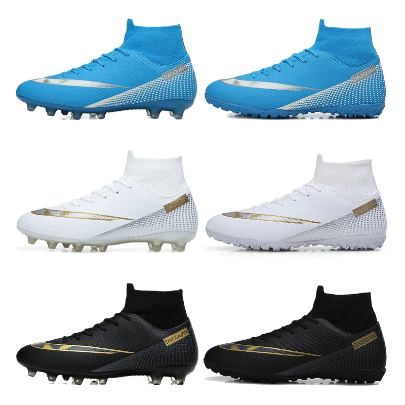 

Professional Training High-top Spikes Football Shoes Cleats Soccer Shoes for Boys, Custom colors