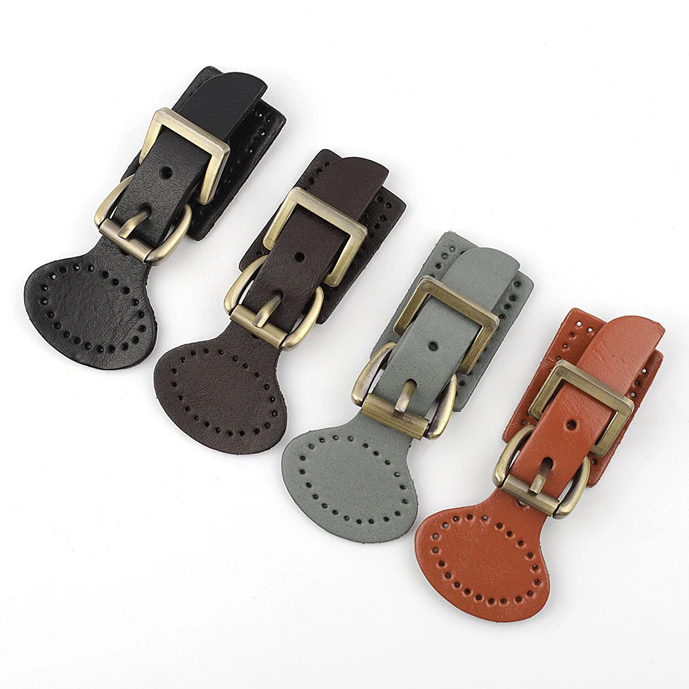 

Genuine leather Fashion Handbag Buckles Leather Bag Lock Closure Button, Black,grey,coffee,tan