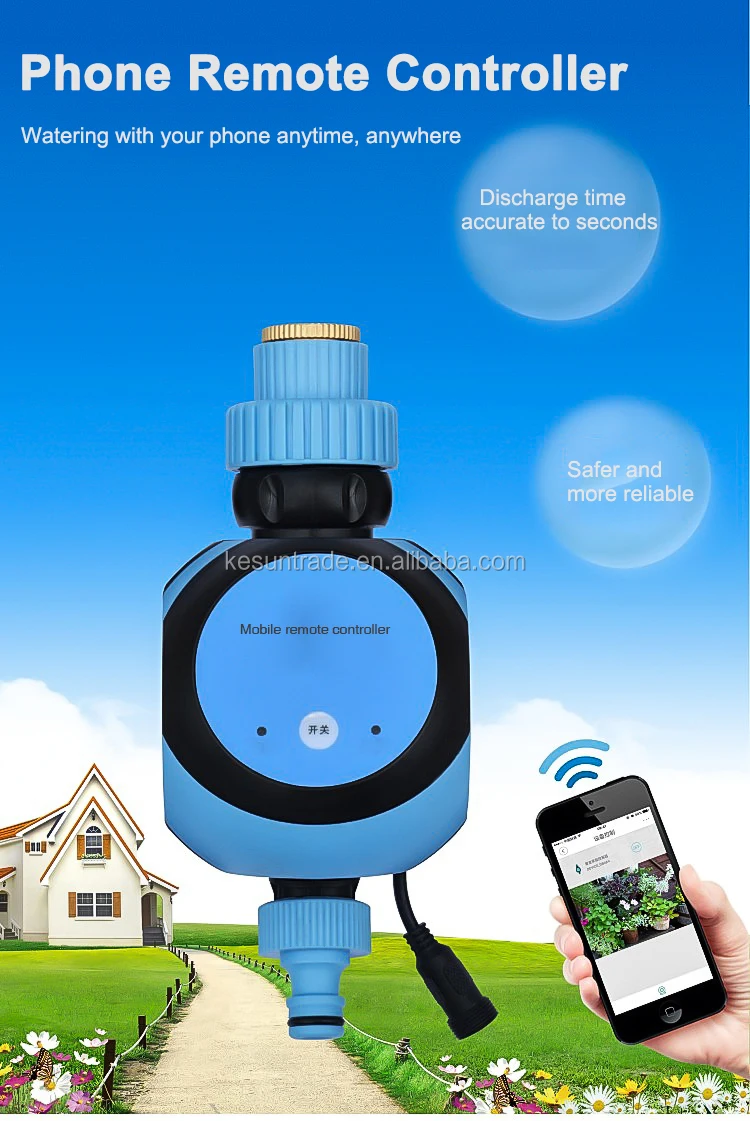 Ac Power Phone Remote Controller,Wifi Irrigation System Water Timer For