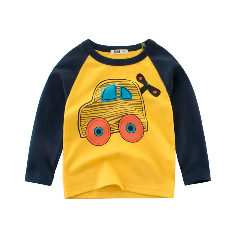 

Spring Autumn Children's Clothes Kid T Shirt Long-sleeved Cotton T-shirt For Baby Boy