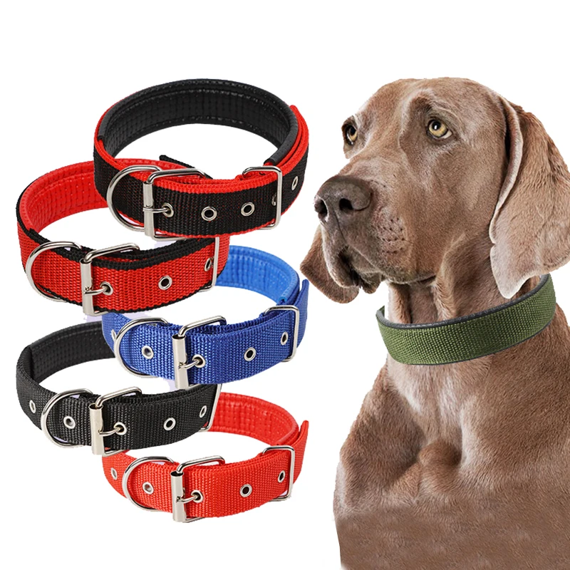 

Adjustable Nylon Pet Dog Collar for Small Large Dogs Durable Puppy Big Dog Collars for Pets