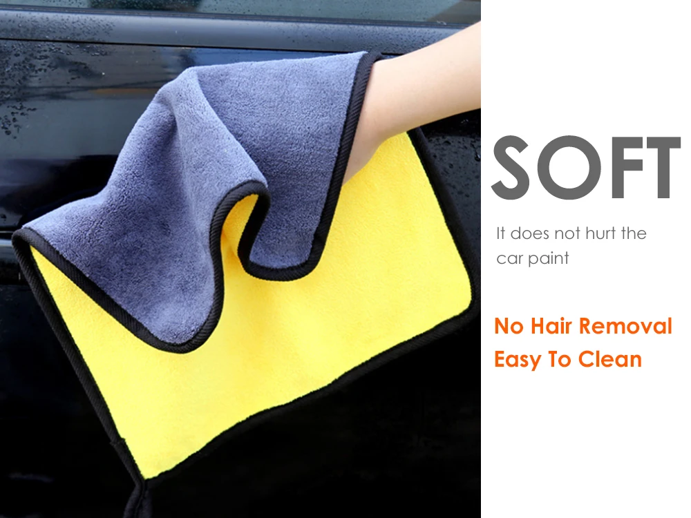 Car Cleaning Car Wiping Towel Cleaning Cloth Thicken Doublesided Coralline Car Wiping Towel