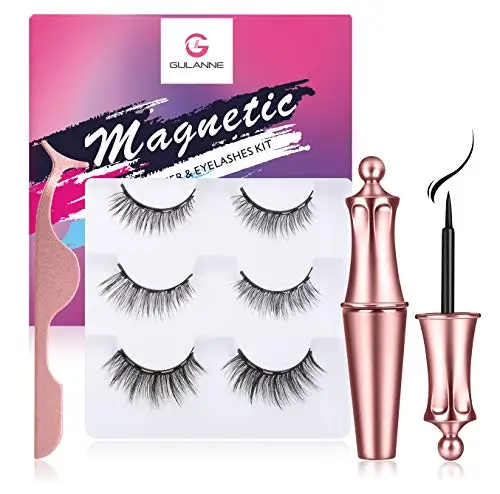 

2021 Newest styles magnetic eyeliner and magnetic lashes 3d wholesale magnetic eyelashes