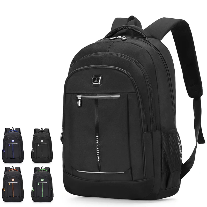 

Wholesale High Quality Custom Cheap Boys and Girls School Bags Student Laptop Backpack, Black, orange, green, blue