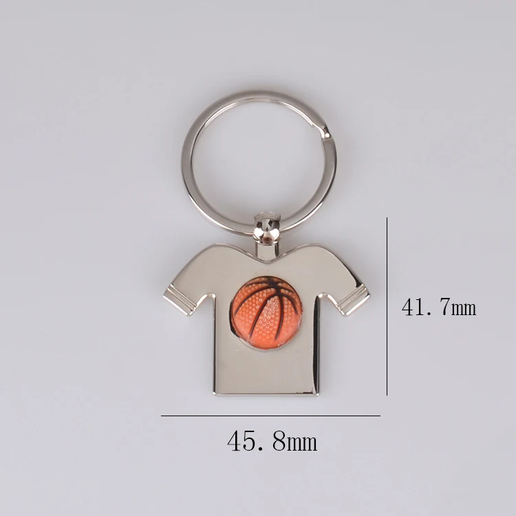 Metal Jersey Keychain 3d Basketball Keychains For Nba Souvenir Use ...