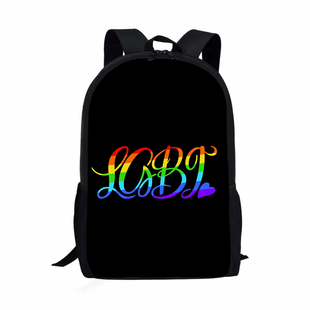 

2022 Low MOQ Vintage Pride Day LGBT Rainbow Logo Souvenir Event Party Supplies Gift For Unisex Lesbians Gay Casual Backpack