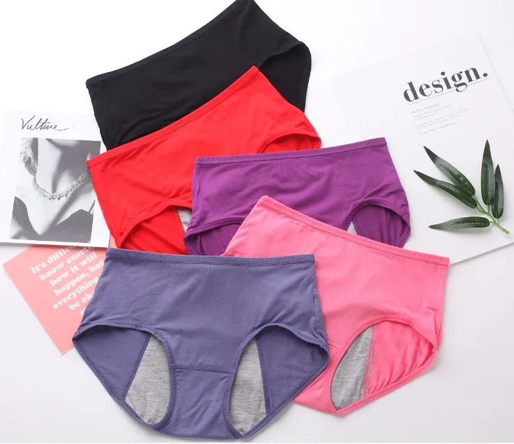 

Hot sale comfortable period panties bamboo modal leak proof womens menstrual underwear, As picture