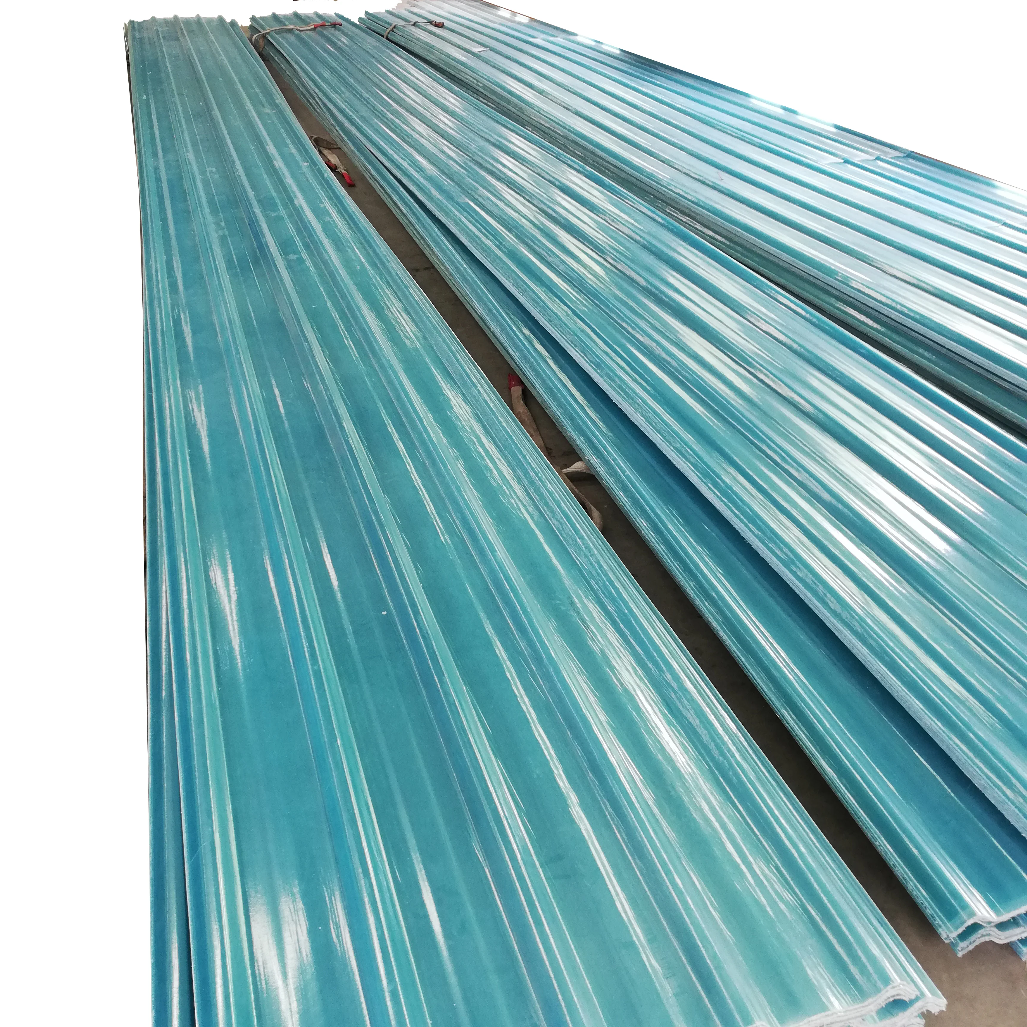 
Wholesale High Quality Steel Structured Workshop Use FRP Corrugated Roofing Sheet 